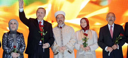 Babakan Erdoan ve CHP lideri Kldarolu, Kutlu Doum Haftas etkinlikleri kapsamnda bir araya geldi, iki lider konuma yapt.