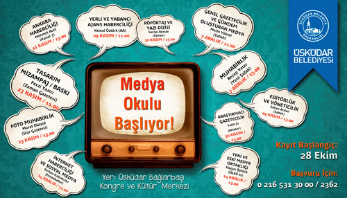 skdar Belediyesi gen gazeteciler yetitirmek iin Medya Okulu'nun ikincisini balatyor.