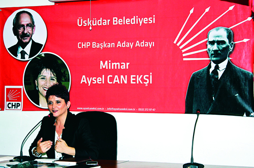 CHP skdar Belediye Bakan Aday Aday olan Mimar Aysel Can Eki