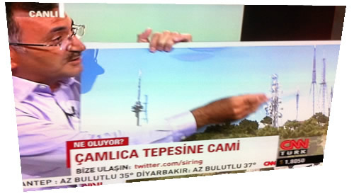 skdar Belediye Bakan Mustafa Kara, CNN Trk'te irin Payzn'n hazrlayp sunduu ''Ne Oluyor?'' programnda amlca'ya yaplacak cami hakknda arpc bilgiler verdi.
