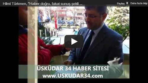 Saygı Öztürk'ün haberine Üsküdar Belediye Başkan Yardımcısı Hilmi Türkmen'den cevap geldi.