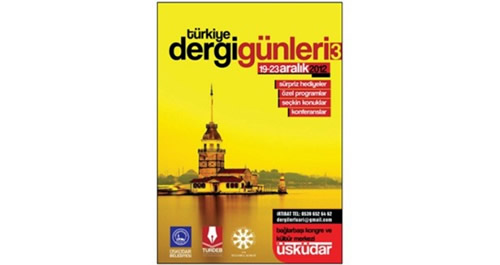 skdar Belediyesi ve Dergi Editrleri Birlii'nin i birlii, Trkiye Yazarlar Birlii'nin katklaryla dzenlenen Trkiye Dergi Gnleri'nin 3.'s 19 Aralk'ta balayacak.