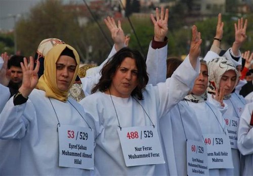 Msr'daki idam cezas kararlar skdar'da protesto edildi
