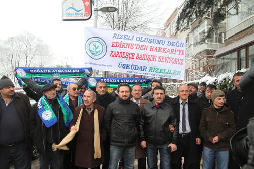 skdar Rizeliler Dernei'nden Babakan Erdoan'a gemi olsun ziyareti