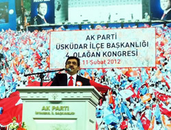 AK Parti skdar le Bakanl 4. Olaan Kongresi stanbul Mv. dris Gllce'nin konumas