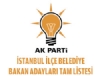 AK Parti stanbul ile belediye bakan adaylar tam listesi