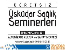 skdar Belediyesi 'Salk Seminerleri' balad