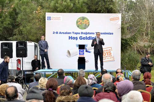 Üsküdar Belediye Başkanı Hilmi Türkmen, ''Sözümüzü tuttuk. Üsküdar'da 2B sorunu bitmiştir'' dedi. 
