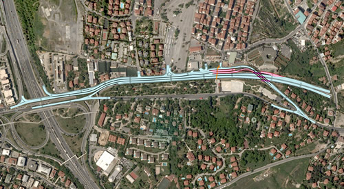Üsküdar Ümraniye TEM Bağlantı Yolu Eski Kısıklı Caddesi Kesişimi Yol Kavşak Uygulama Projesi