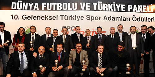 10. Geleneksel Türkiye Spor Adamları ödülleri bugün sahiplerini buldu.
