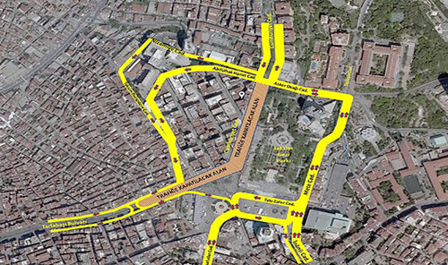 Yayalatrma projesi kapsamnda ilk kazmann vurulduu Taksim Meydan, 5 Kasm'dan itibaren trafie kapatlacak.