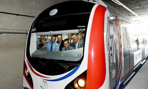 29 Ekim Cumhuriyet Bayram'nda al yaplacak Marmaray projesinin test srn Erdoan yapt.