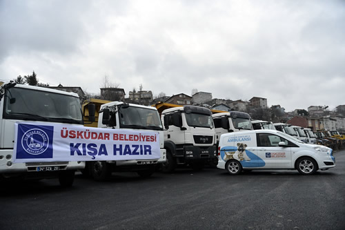 skdar Belediyesi k hazrlklar kapsamnda kar ya sonras buzlanma ve don olaylarna kar hazrlklarn tamamlad