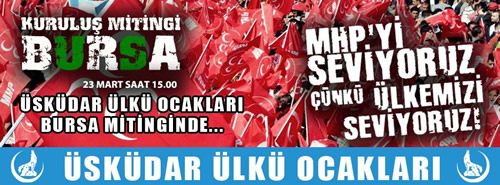 Ülkücüler yarın Bursa'da düzenlenecek olan mitingde bir araya gelecekler...