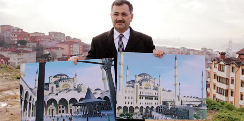Üsküdar Belediye Başkanı Mustafa Kara, Çamlıca'ya yapılması planlanan caminin avan projesinde değişiklikler yapıldığını söyledi.