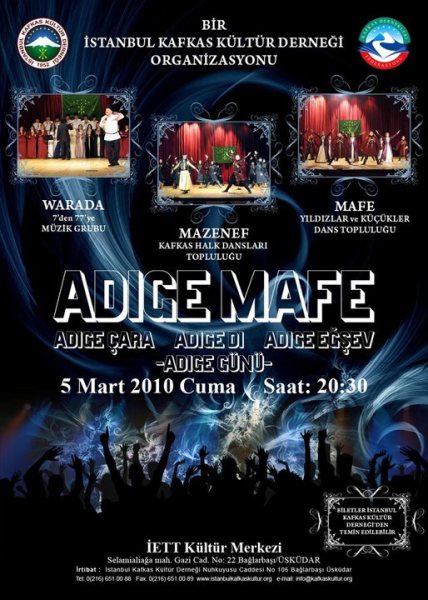 İstanbul Kafkas Kültür Derneği Adige Mafe