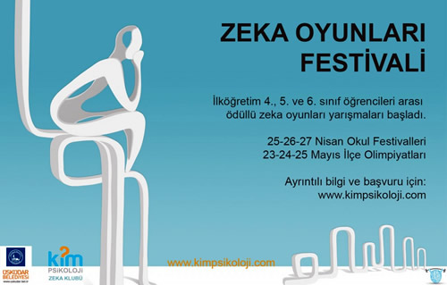 KİM Psikoloji, Üsküdar İlçesinde İlköğretim Okulları Arası 1. Zekâ Oyunları Festivali ve Olimpiyatları düzenliyor.