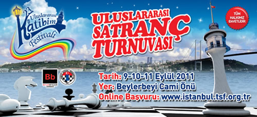 Üsküdar Belediyesi, 23. Uluslararası Kâtibim Kültür ve Sanat Şenliği çerçevesinde düzenlenen Satranç Turnuvası Beylerbeyi Camii önünde gerçekleştirilecek.