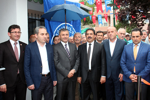 Gzeltepe Mahallesi yeni muhtarlk binas al treni