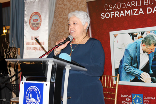 Türkiye Emekliler Derneği Üsküdar Şubesi Başkanı Fatma Önerge yaptığı konuşmada, ''Üsküdar Kent Konseyi ile ortaklaşa düzenlediğimiz 'Yaşlılara Saygı Haftası' programı nedeniyle bir aradayız. Biz yaşlı denilmesini sevmiyoruz, biz kendini genç hissedenler grubundanız, hepimiz öyleyiz.''