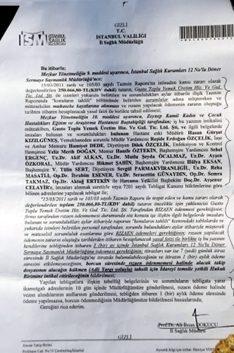 skdar Zeynep Kamil Kadn ve ocuk Hastalklar Eitim ve Aratrma Hastanesi'nde, 2008 ve 2009 yllar arasnda yolsuzluk yapld ortaya kt.