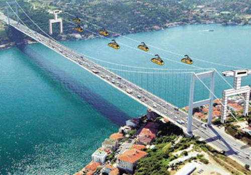 BOĞAZ VE HALİÇ'E TELEFERİK PROJESİ