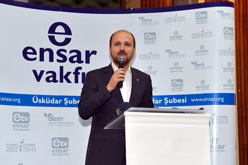 Cumhurbaşkanı Recep Tayyip Erdoğan'ın oğlu Bilal Erdoğan, ''Halkımız bu çalışmalarda rol almak istiyor. Çünkü geleceğimizin inşası gençliğimizin elinden geçiyor.'' dedi