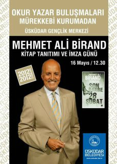 Mehmet Ali Birand, ''Son Darbe : 28 Şubat'' Kitabını Üsküdar'da İmzalayacak