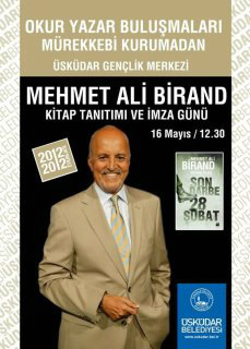 Mehmet Ali Birand, ''Son Darbe : 28 ubat'' Kitabn skdar'da mzalayacak