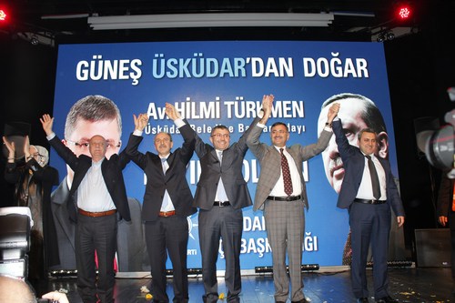 AK Parti skdar le Bakanl tarafndan skdar Belediye Bakan Aday Hilmi Trkmen iin 27 Ocak 2014 Pazartesi akam Balarba Kongre Merkezi'nde tantm program gerekletirildi.