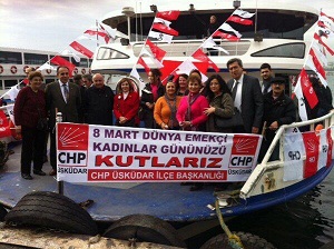 CHP skdar le Tekilat 8 Mart Dnya Emeki Kadnlar Gnn Kutlad