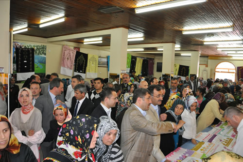 Trabzon ili alpazar lesi Dorukkiri Ky Yardmlama Dernei'nin dzenlemi olduu kermes kemene sanats eref Kara'nn kemene ve trkleriyle balad.