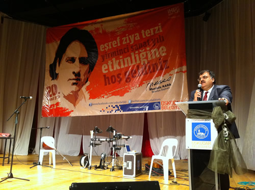 Eref Ziya Terzi, 20'nci sanat yln skdar'da kutlad