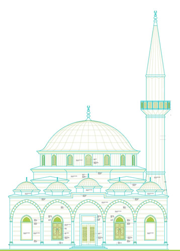 amlktepe Camii'nin temeli atld