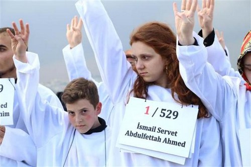 Msr'daki idam cezas kararlar skdar'da protesto edildi