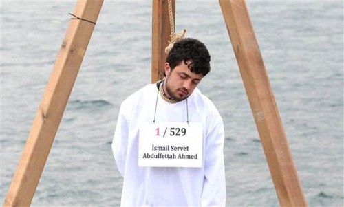 Msr'daki idam cezas kararlar skdar'da protesto edildi