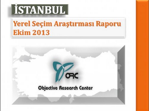 ORC'nin stanbul'da 2014 yerel seim aratrmas