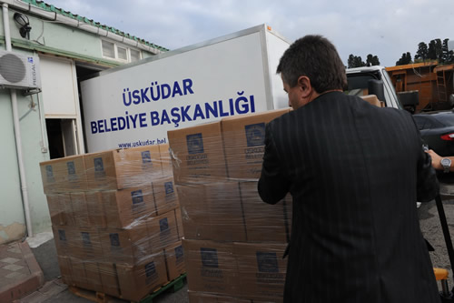 skdar'dan Van'a yardm yayor