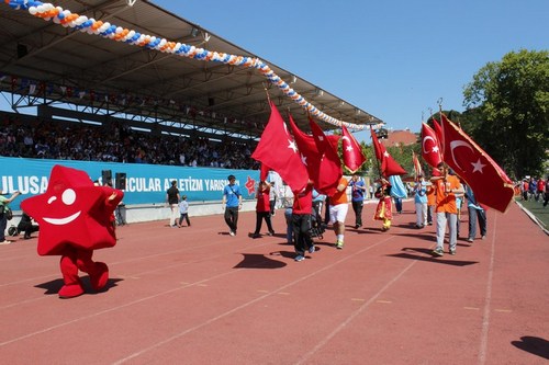 8. Ulusal zel Sporcular Atletizm enlii al treni