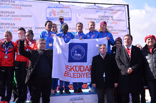 Üsküdar Belediyesi Atletizm takımı 5.'inci kez Avrupa Şampiyonu
