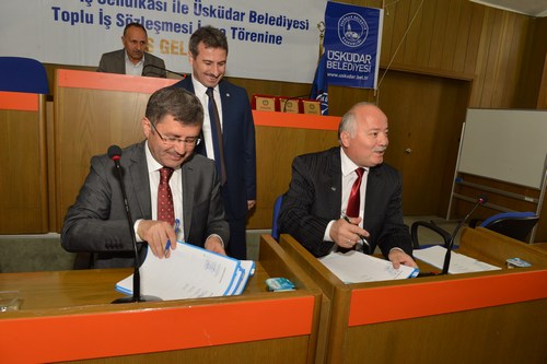 skdar Belediyesi'nde Toplu  Szlemesi Sevinci