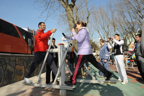 skdar parklar ''Bilimsel Spor'' ile gzelleiyor...