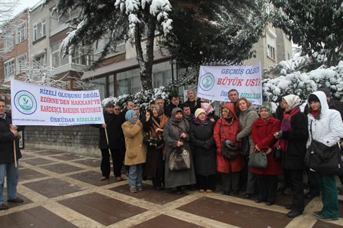 skdar Rizeliler Dernei'nden Babakan Erdoan'a gemi olsun ziyareti