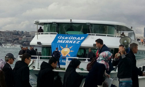 AK Parti Byk stanbul Mitingi'ne skdar'dan byk katlm