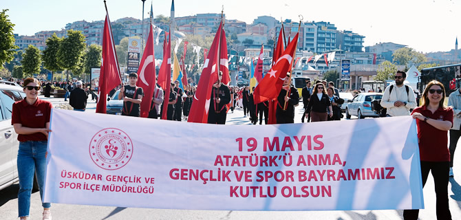 19 Mays Atatrk’ Anma Genlik ve Spor Bayram skdar’da etkinliklerle kutland