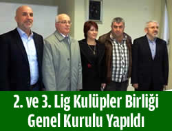 2. ve 3. lig kulpler birlii ynetim kurulu yapld