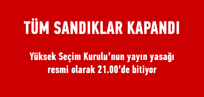 Tm Trkiye'de sandklar kapand