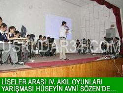 Liseler Aras IV. Akl Oyunlar Yarmas