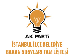 AK Parti stanbul ile belediye bakan adaylar tam listesi