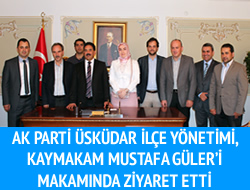 AK Parti, Kaymakam Mustafa Gler'i ziyaret etti